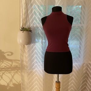 Burgundy Crop Top
